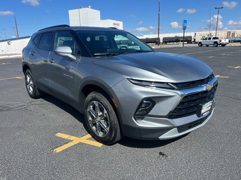 2025 Chevrolet Blazer 2LT in Sterling Gray Metallic — front three-quarter view