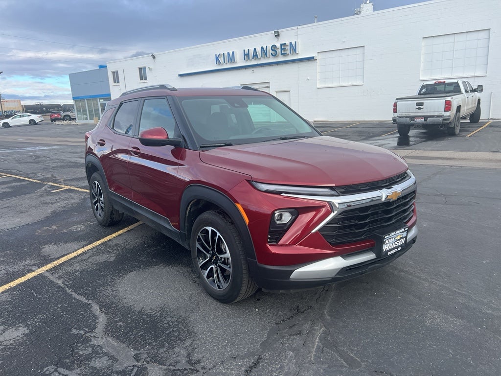 2025 Chevrolet Trailblazer LT in Crimson Metallic — front three-quarter view